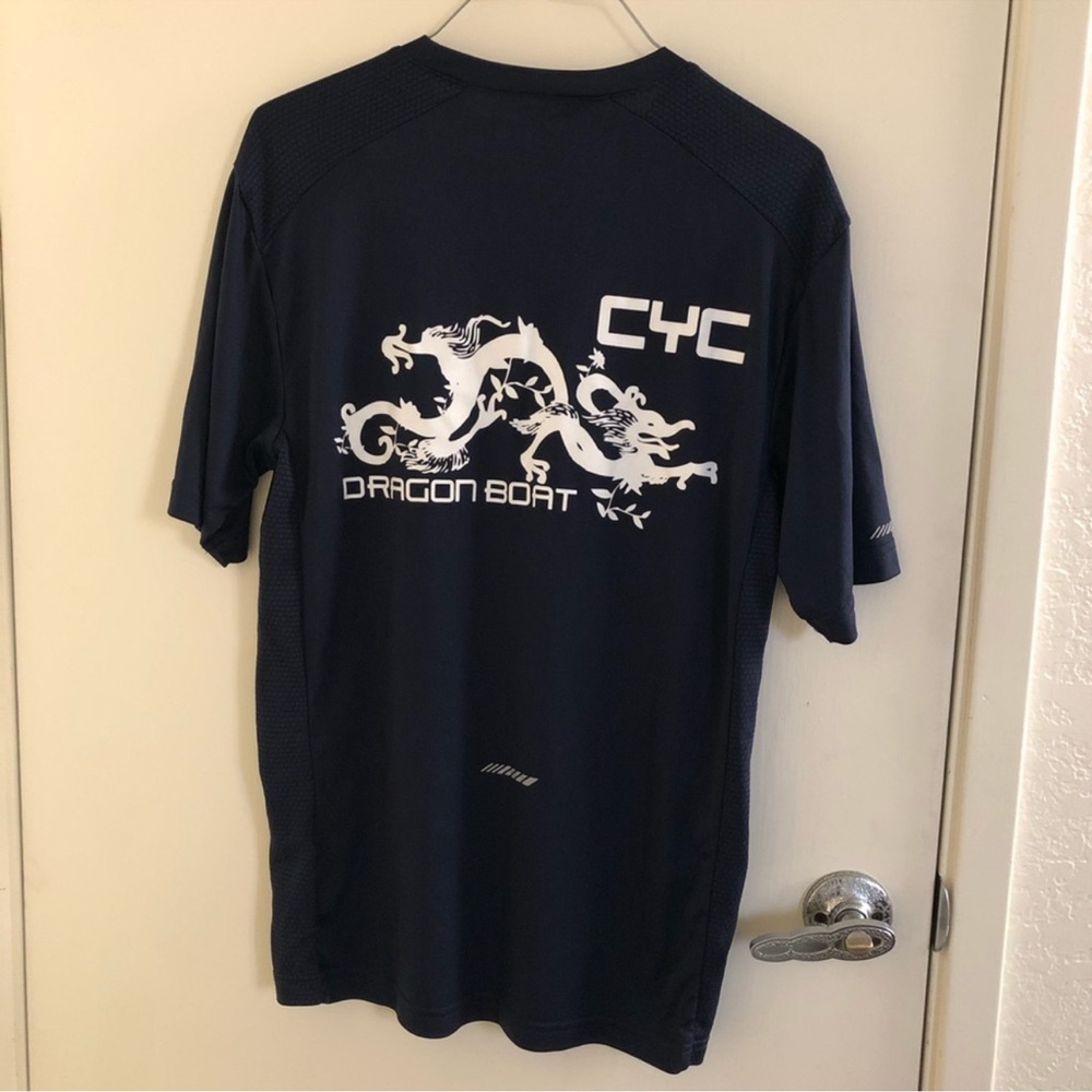 community youth center (CYC) dragon boat dark navy blue dri fit t shirt